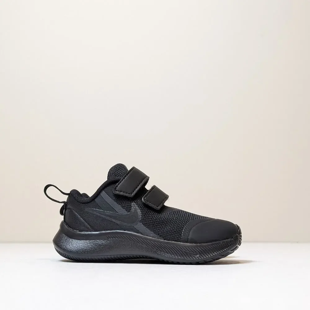 NWOT Nike Star Runner 3 Sneakers Size 6C Black Shoes DA2778-001 Athletic Running